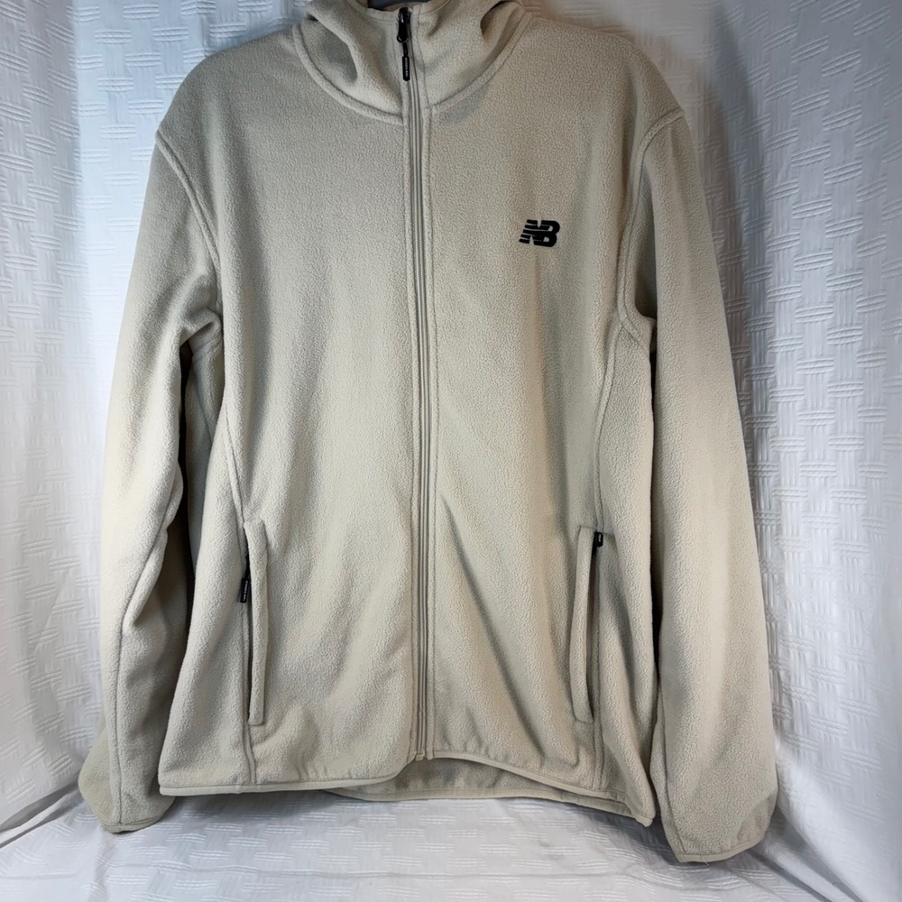 NWT New Balance Fleece Zip Up Jacket Hoodie / Size Medium / Sku0190